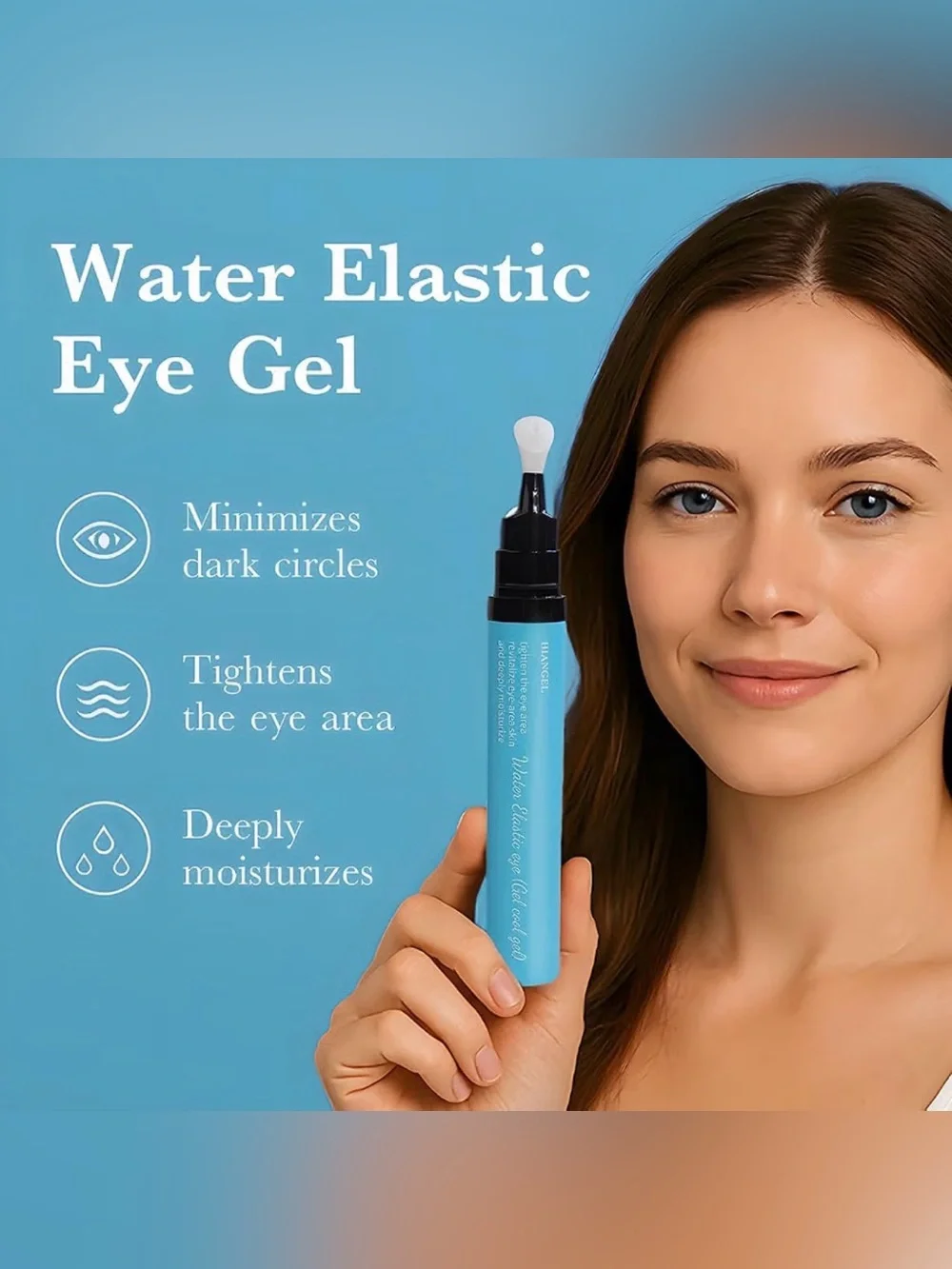 AM Cooling Eye Gel for Puffiness & Dark Circles - Caffeine & Peptides